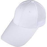 Sportmusies Extra Long Brim Mesh Back Baseball Caps for Men Women Adjustable Breathable Visor Mesh Hat