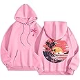 Puff Graphic Oversized Hoodies for Women Teen Girls Kids Trendy Cute Preppy Sweatshirt Long Sleeve Y2K Tops with Pockets