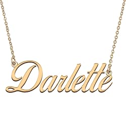 HUAN XUN Customized Custom Simple Any Name Necklace