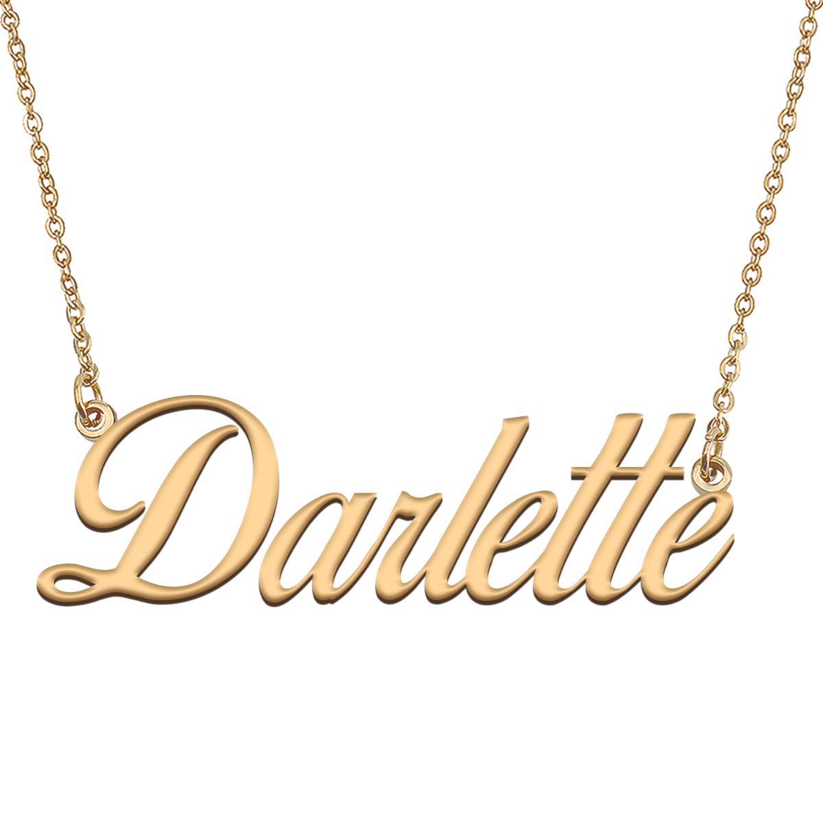 HUAN XUN Customized Custom Simple Any Name Necklace