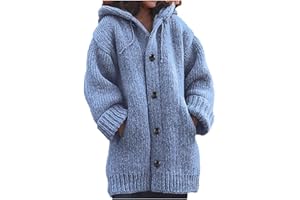 ChicCrate Womens Sweaters Open Front Cardigan Button Down Long Sleeve Shirts Cable Knit Chunky Tops Warm Winter Coats Outwear
