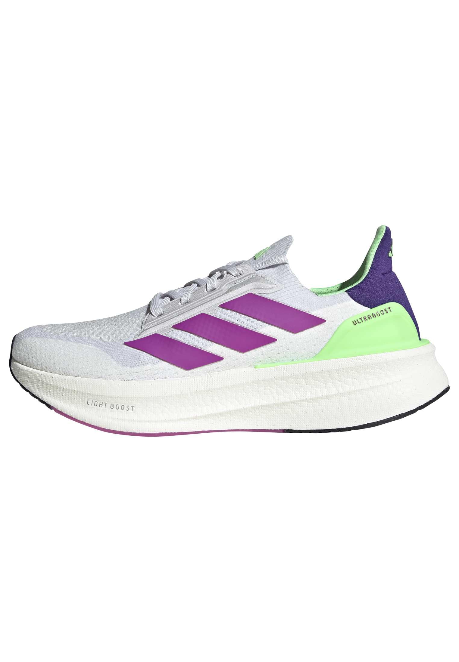Adidas Men’s Ultraboost 5X Running, Dash Grey/Purple Burst/Lime Burst, 8