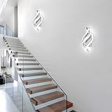 Comely Comey LED Wall Light 22W 6500K Silver Spiral Sconce 32.5x15x20 cm view 9