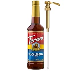 Torani Huckleberry Syrup for Drinks, Flavoring for