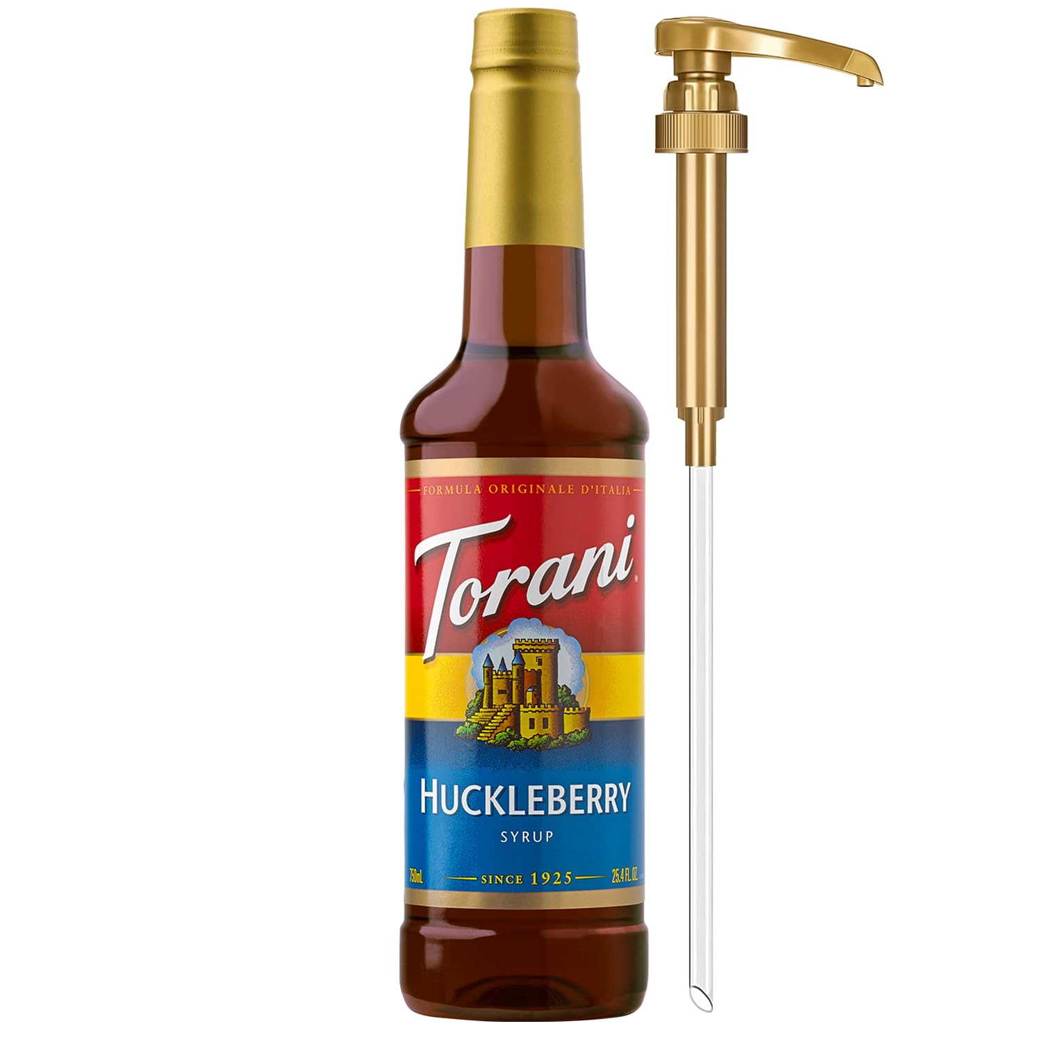 Torani Huckleberry Syrup for Drinks, Flavoring for