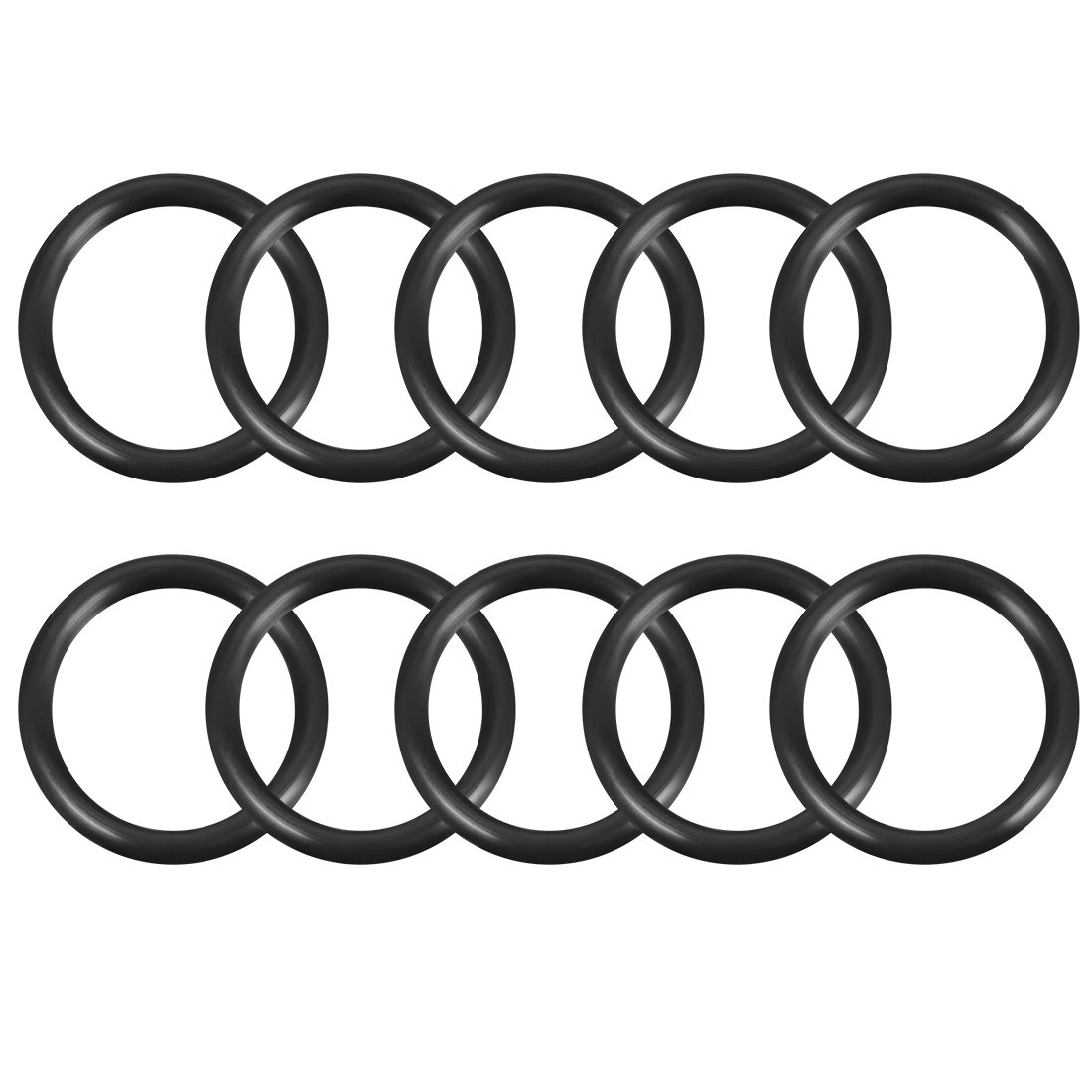 sourcingmap Nitrile Rubber O-Rings 45mm OD 33.6mm ID 5.7mm Width, Metric Sealing Gasket for Automotive Machine Plumbing, Pack of 10