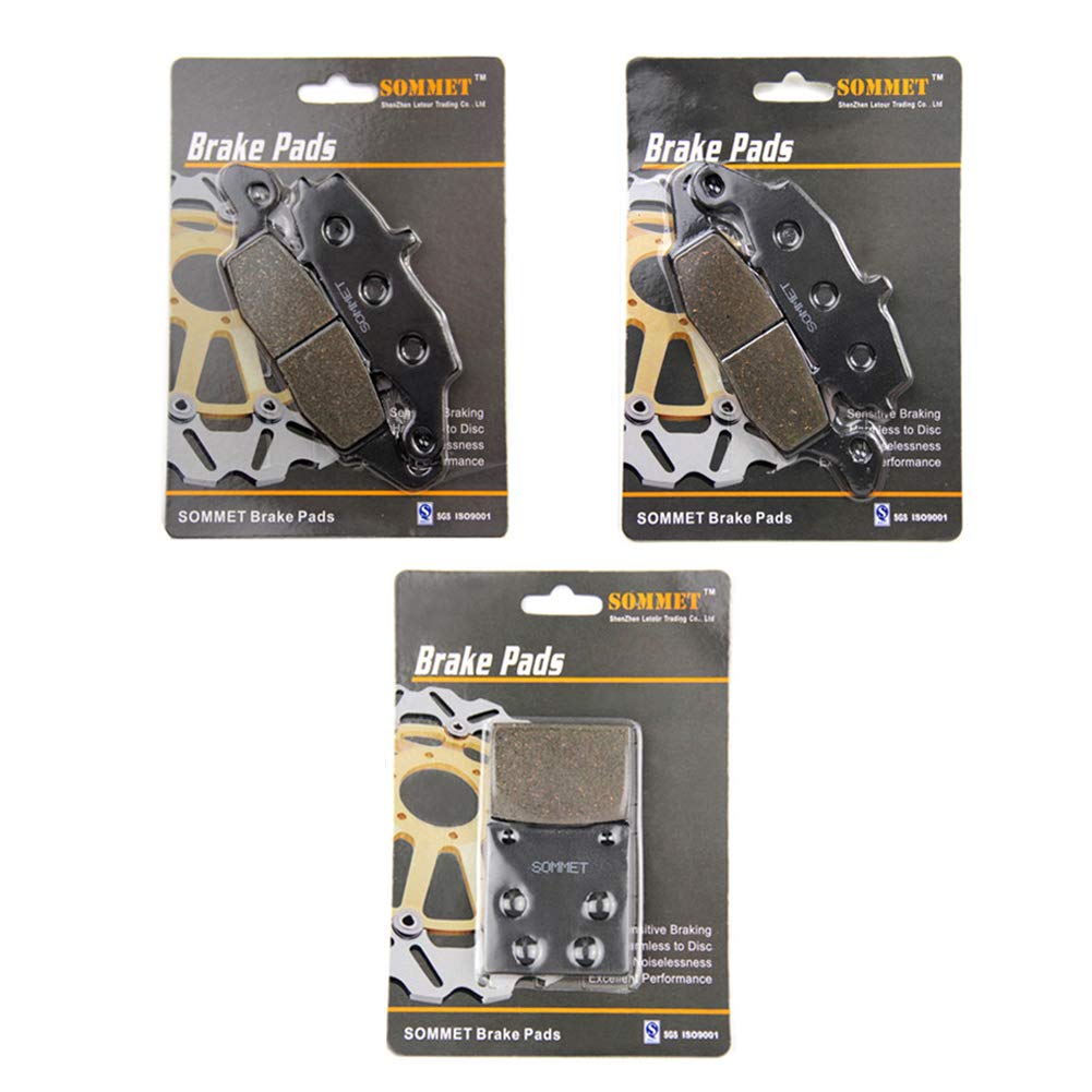 SOMMET Motorcycle front and rear brake pads for GSF 600 Bandit (00-04) GSX 600 GSX 750 (98-06) SV 400 SV 650 (00-02) LT229-231-63
