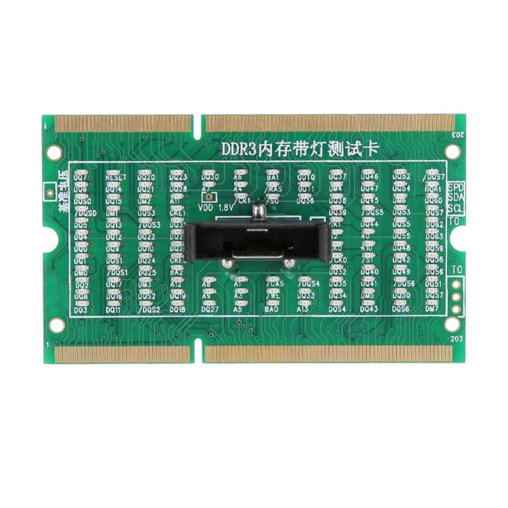Laptop Diagnostic Tester Card, Motherboard Analyzer Diagnostic Post Tester for Laptop DDR234 with Light(DDR3)