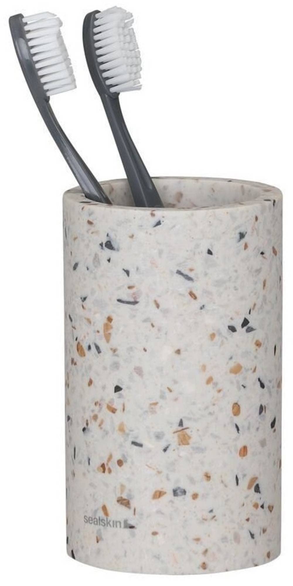 Sealskin Blend Toothbrush tumbler freestanding Terrazzo,B x H x T: 70 x 120 x 70 mm