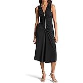 Michael Kors Womens Sleeveless Midi Dress