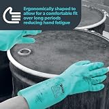Nitrex 613 Chemical Resistant Safety Gloves, 10 Pairs, Size 6, Nitrile Gauntlet view 5