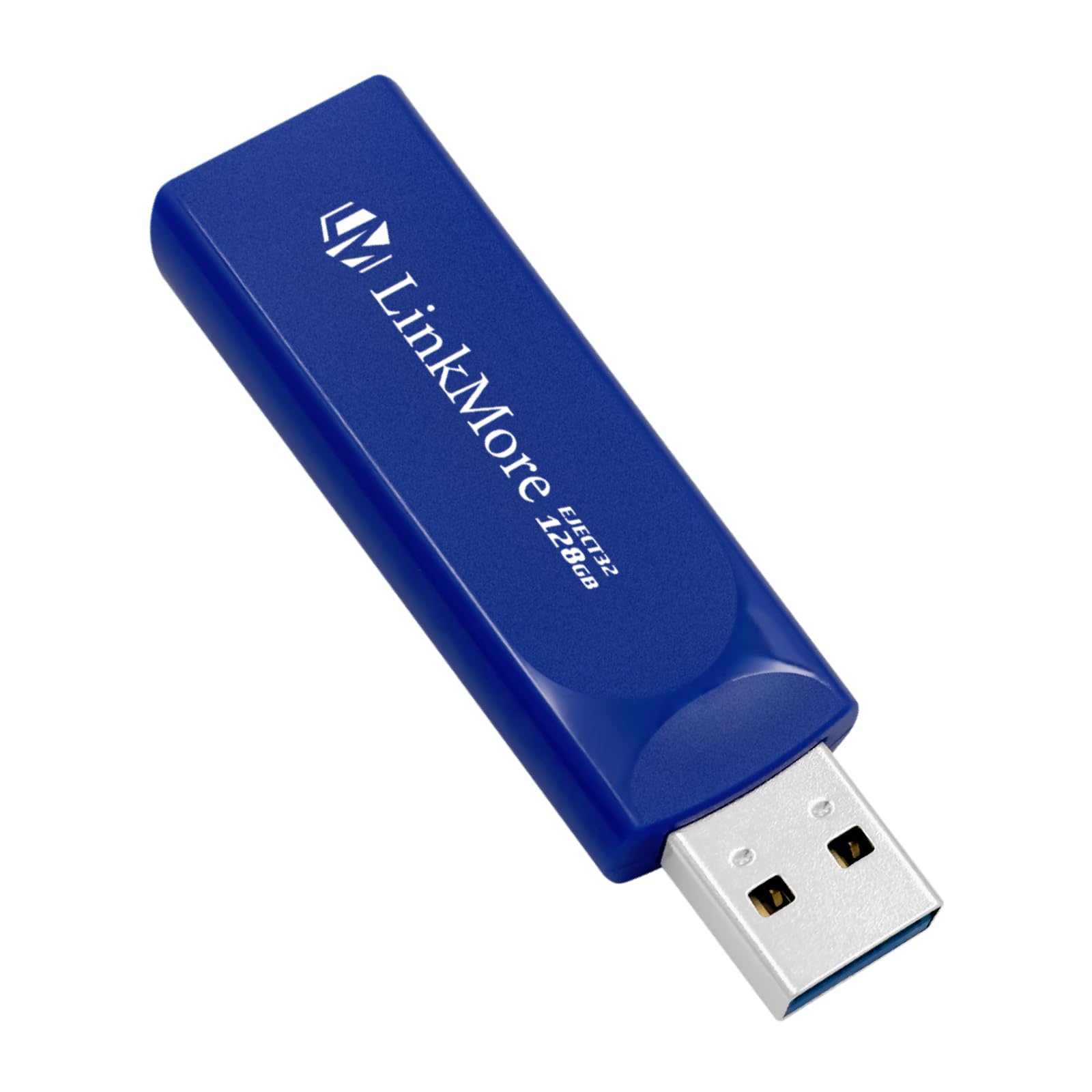 LinkMore EJECT32 128GB USB Stick, USB 3.1 / USB3.2 USB Flash Drive, Read Speed up to 100MB/s USB Stick, Retractable Design Thumb Drive