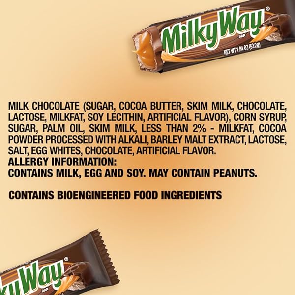 MILKYWAY CANDY MILK CHOCOLATE BARS BULK PACK, FULL SIZE, 1.84 OZ PACK OF 36)