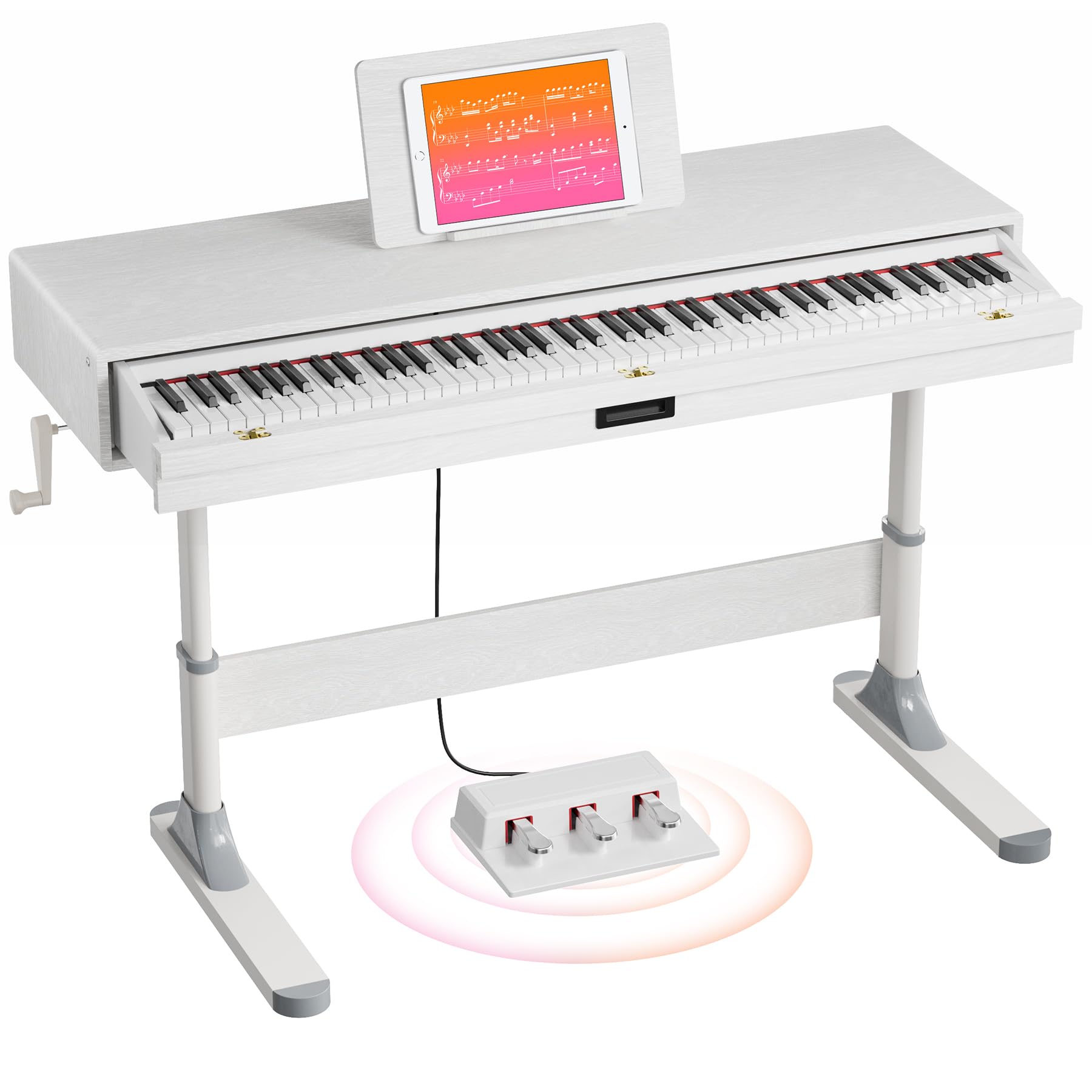 UISCOM 88 Key Weighted Keyboard Piano with
