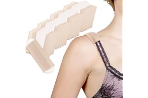 Bra Strap Cushion Fabric, BUMOVE Disposable Bra Strap Cushion Pads for Shoulder Pain Relief (Skin, 20 Pieces)