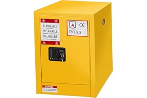 Koxuyim Flammable Industry Safety Cabinet -17" x 18" x 22", Explosion Proof Storage Cabinet with Adjustable Shelf, for Commercial Industrial and Home Use