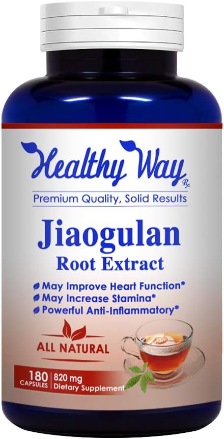 Jiaogulan 820Mg 180Caps Gynostemma Pentaphyllum/Attivatore AMPK