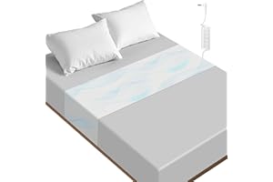 MCZAROA Grounding Sheets – Grounding Mat for Bed, 10% Silver Fiber Grounded Fitted Bed Earth Sheets for All Mattress Sizes, Includes Grounding Cord (White)