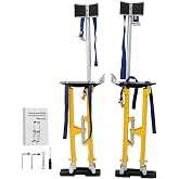 LiGuVCY 24-40 Inch Adjustable Drywall Stilts, Portable Stilts for Drywall | Heavy Duty Drywall Stilts, Aluminum Alloy Stilts for Painting or Cleaning Yellow
