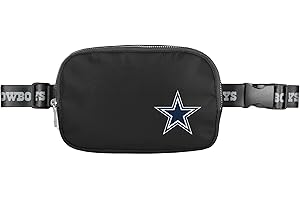 FOCO NFL Large Black Team Wordmark Crossbody Belt Bag Tote Bag Purse