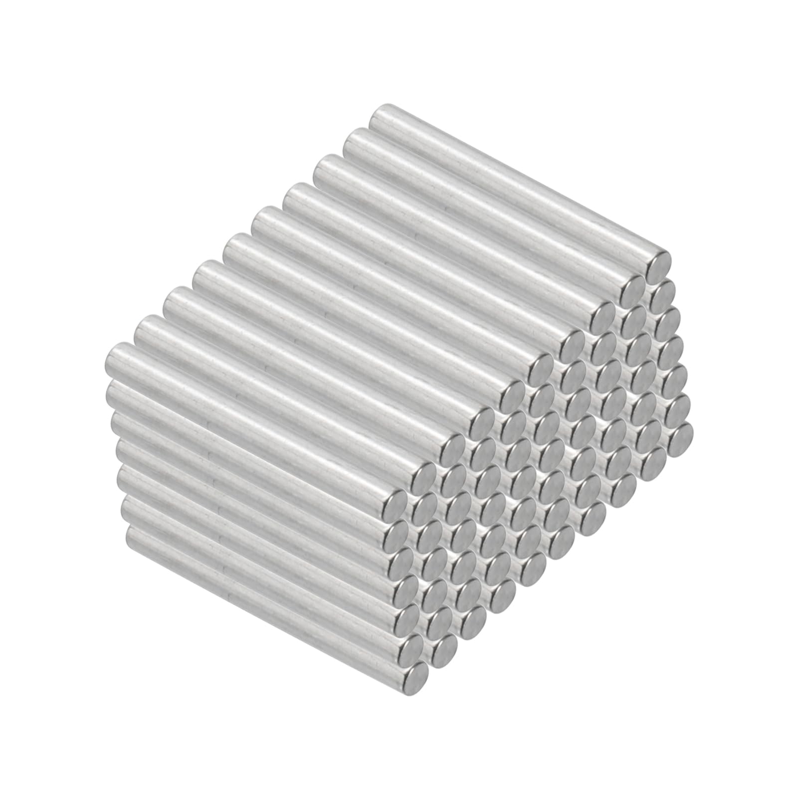 PATIKIL 304 Stainless Steel Dowel Pins 2 x 18 mm, 100 Pack Metal Dowel Pins Shelf Pegs Support Shelves Bunk Bed Fasten Elements Hardware for Furniture Fixing Component Position