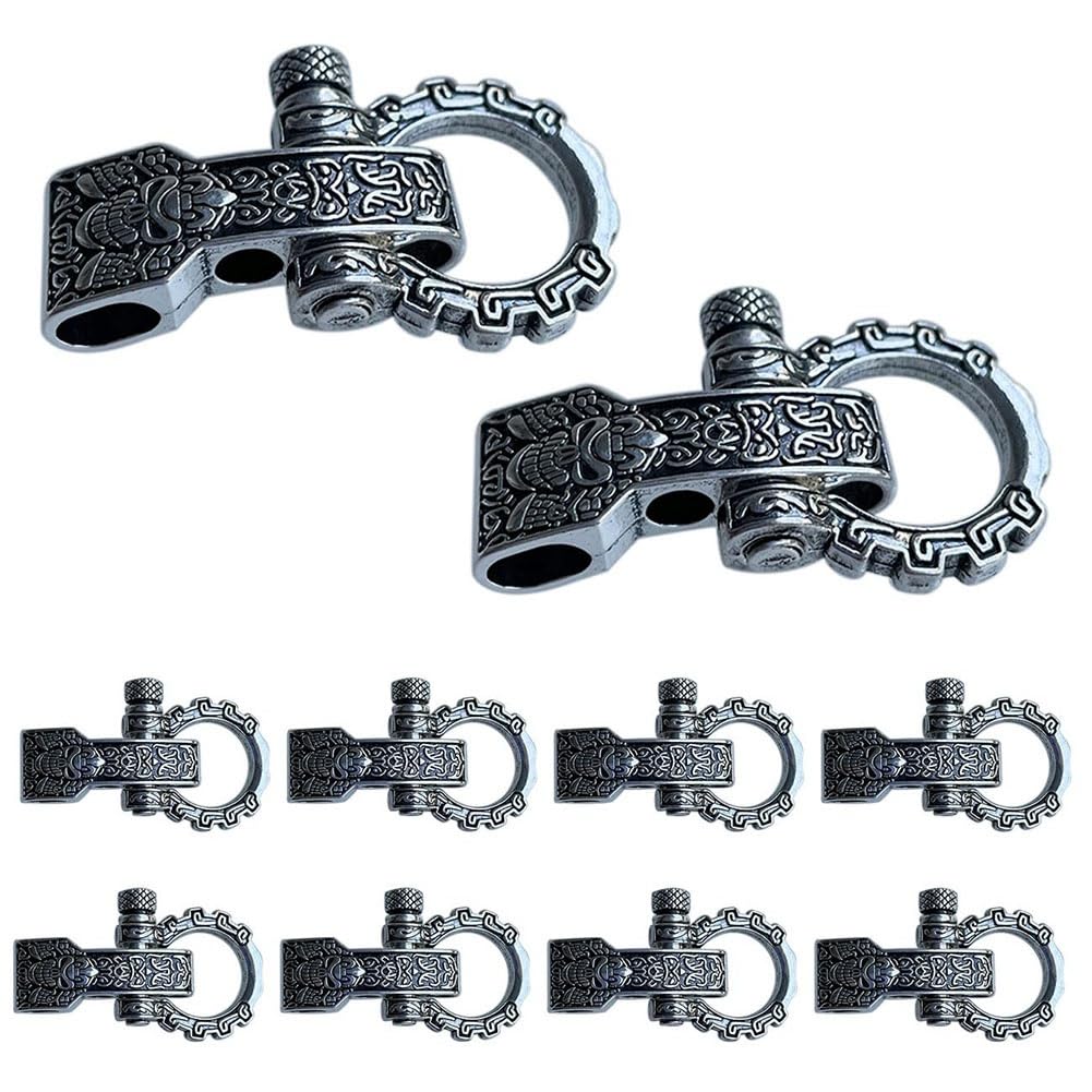 Aetherion Paracord Buckles Bow Clasps Screw Pin Anchor Shackle Adjustable Shackles Buckles for Paracord Bracelet Belt 10 PCS