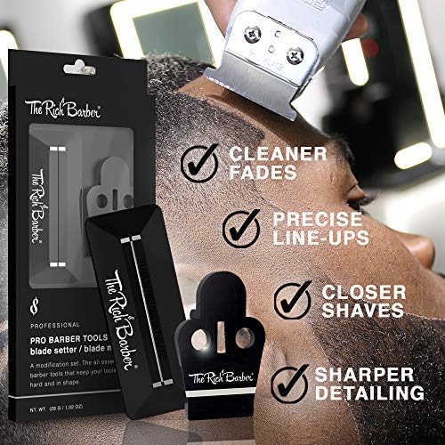 The Rich Barber 1 Minute Blade Modifier & 10 Second Blade Setter, Blue