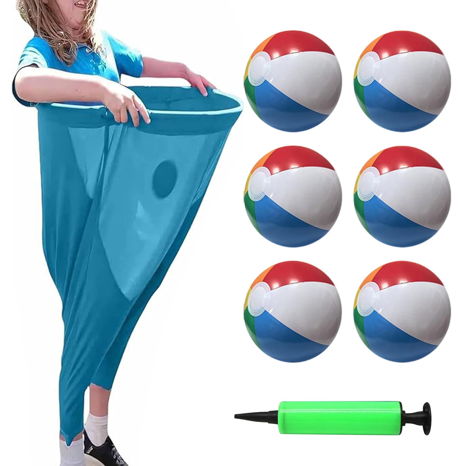 Granny Pants Game, Granny Pants Yard Game Set, Giant Lawn Games, Giant Granny Pants Game, Kids Party Games, Giant Garden Games for Outdoor Birthday Party, Family, With 6 Throwing Bouncy Balls 1 Pumps