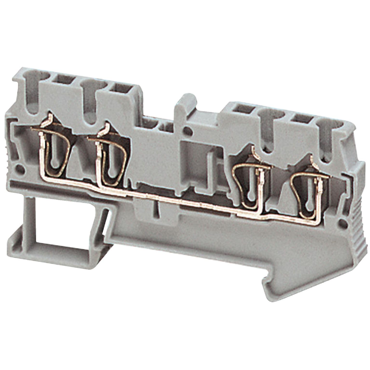 Schneider NSYTRR24 Linergy Wall and Fence with Line, 2, 5 mm², 24 A, 1 level, 2x2, Feather Grey