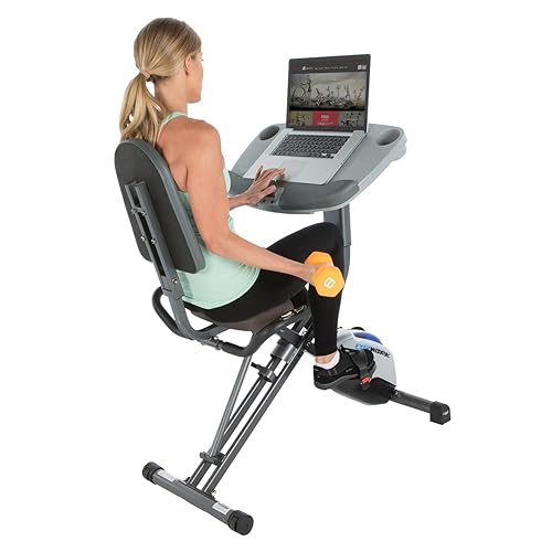 Exerpeutic ExerWorK 1000 Fully Adjustable Desk Folding Exercise