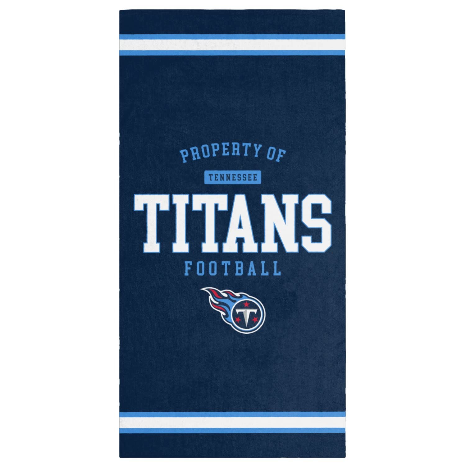 FOCO NFL beach towel PROPERTY OF Tennessee Titans Football