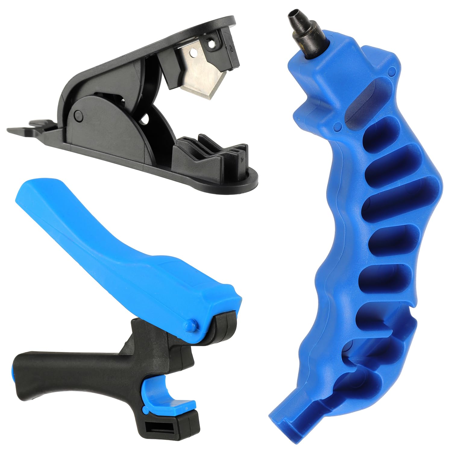 Photo 1 of HUAREW 3PCS Drip Irrigation Tubing Hole Punch Cutter Tool Set, 2 in 1 Combination Drip Punch Tool, Irrigation Sprinkler Hose Cutter for Garden PE Pipe 16 20mm