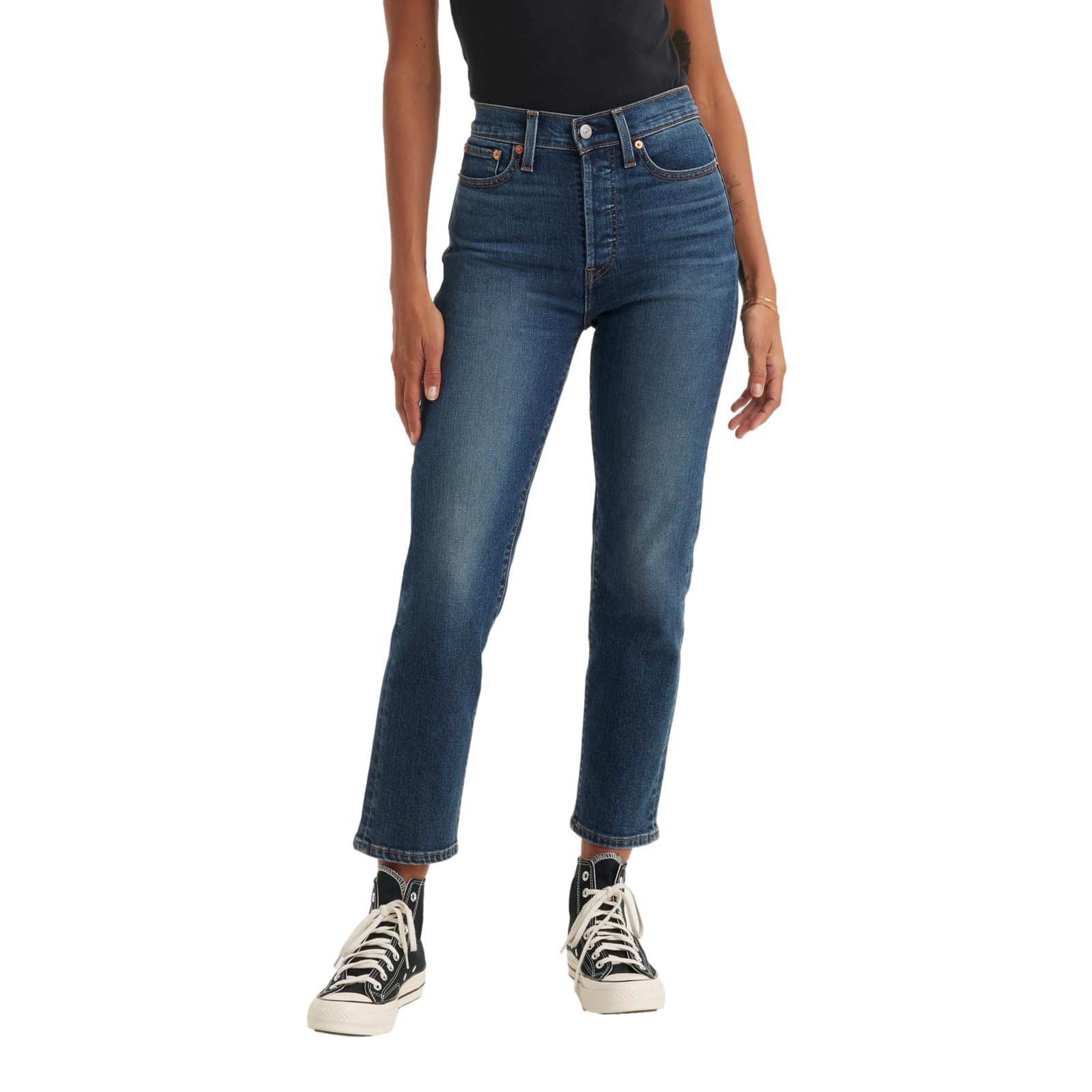 Photo 1 of Levi's Women's Wedgie Straight Jeans (Also Available in Plus), (New) Indigo Here We Go 29 Regular