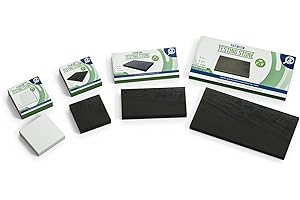 GTE Set of 4 Gold Silver Platinum Jewelry Tester Scratch Streak Stones to use with Acid Test Kits 10K 14K 18K 22K 24K Minerals Precious Metals Detector