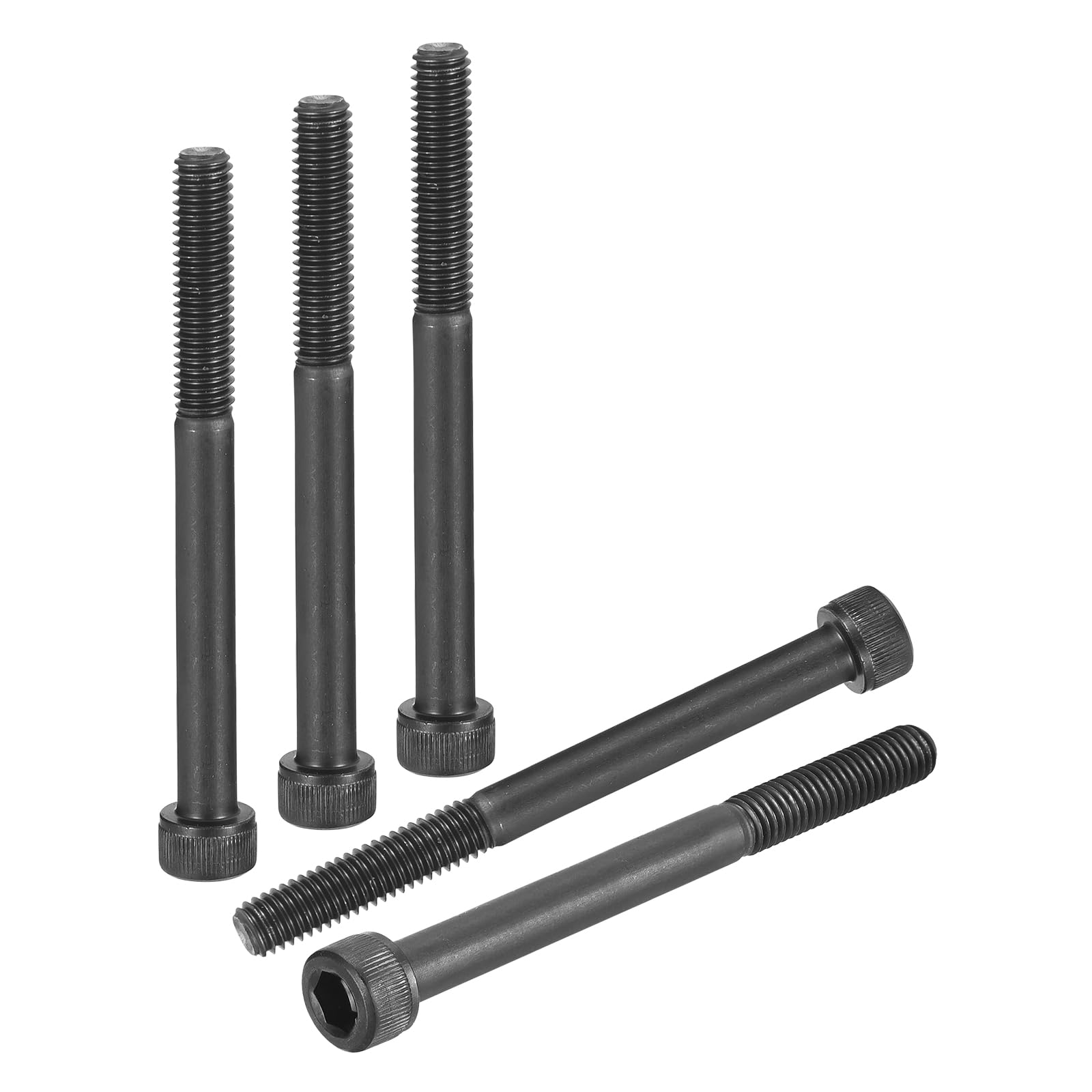 DTGN M6-1x65 Socket Head Cap Screws Bolts - 10Pack - Good for Road Bicycle, Mountain Bike, Auto, Motorcycle - Carbon Steel Hex Head Metric Screws, Black