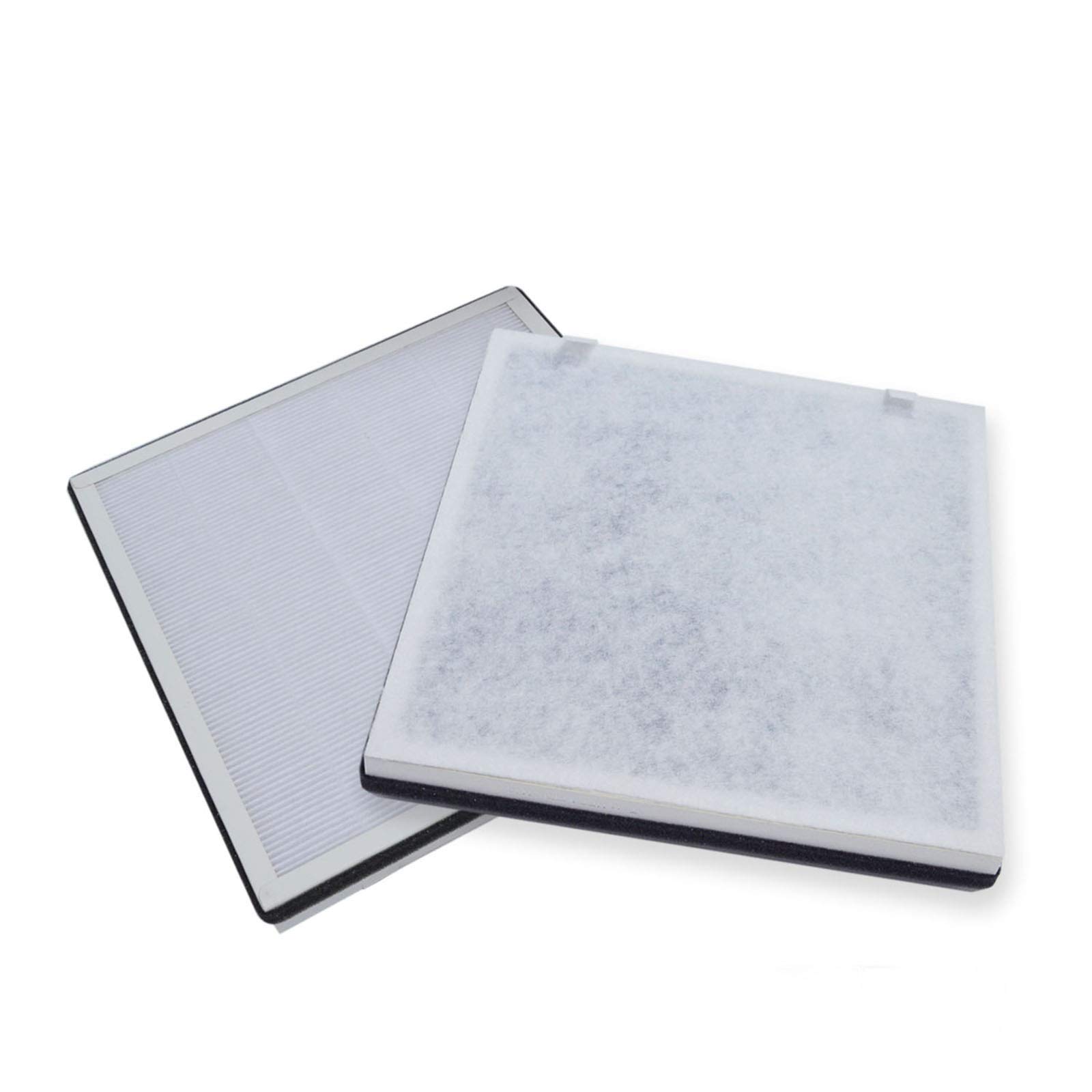 PUREBURG Replacement Filters Compatible with MEACO MeacoClean CA-HEPA 47x5 Portable Air Purifier, 2-Pack H13 Activated Carbon 2-in-1 For Air Clean Dust Odor 3-Stage Filtration