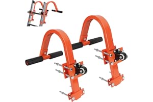 Ladder Hook Short Ladder Stabilizer Heavy Duty Ladder Accessories for Roof Ladder Roof Hook with Wheels 2 Pack