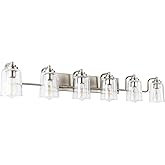 SOLFART 6 Light Bathroom Lights for Bathroom Brushed Nickel Vanity Light Bathroom Vanity Lighting Bath Light Fixtures Over Mi