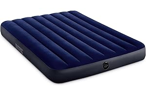 INTEX Dura-Beam 64758E Matelas gonflable standard Fiber-Tech – Taille complète – Hauteur de lit de 25,4 cm – Capacité de poid