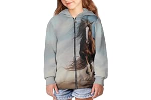 DISNIMO Kids Girls Full Zip Hoodie Sweatshirt Jacket Long Sleeve Casual Coat Top 6-16 Years