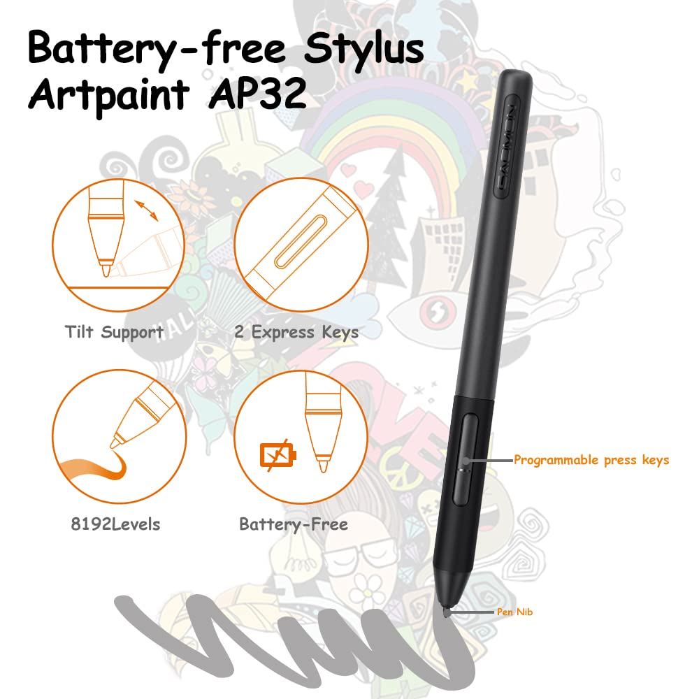 Mua Drawing Tablet GAOMON M10K PRO 10 x 6.25 inches Large Graphic ...