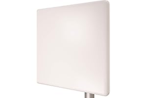 Tupavco TP511 WiFi Panel Antenna 2.4GHz (20dBi) Outdoor Directional (2400-2483 MHz) Wireless Network Signal (Pole Mast Mount) Weatherproof High-Gain Long Distance Range (N-Female Connector)
