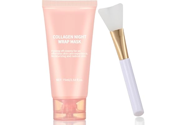 Collagen Night Wrapping Mask Peel-Off Overnight Collagen Face Mask - Deeply Hydrates & Firming & Glowy - Reduce Sagging & Wri