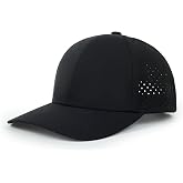 Quick Dry Baseball Cap Mesh Water-Resistant Snapback Golf Hat for Men Women | 6-Panel Trucker Hat,Sun and Rain Protection,Breathable Laser Punching,Running Hat,Adjustable Fit Curved Brim