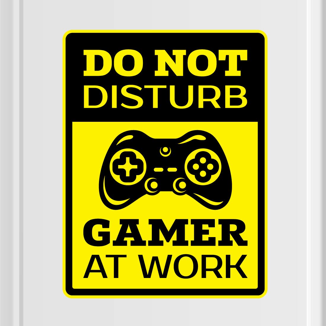 Don't Disturb Gamer at Work Door Sticker Children Room Wall Sticker Mural Vinyl Decal Nursery Kids Gamers Art Teenager Video Game Mural