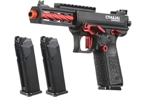 Lancer Tactical Full Auto/Semi Gas Blowback Airsoft Pistol w/Extra Magazine (‎Tandemkross Cthulhu)