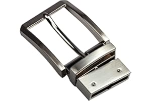 DJCAIZYY 1 3/8" (35mm) Reversible Belt Buckle Replacement Belt Buckle Square Buckles