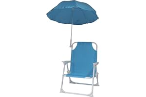 Redmon Beach Baby Umbrella Chair, Blue 10.5D x 15W x 37H Inch
