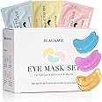 PEAUAMIE Under Eye Patches (30 Pairs) Gold Eye Mask and Hyaluronic Acid Eye Patches for puffy eyes,Rose Eye Masks for Dark Ci