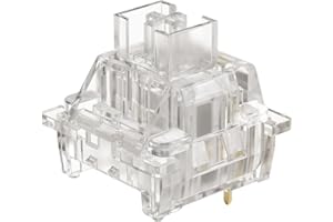 Akko V3 Crystal Pro Keyboard Switch with Dustproof Stem for Mechanical Gaming Keyboard, 43gf Actuation Force Key Switches (45pcs)